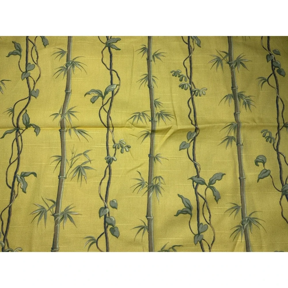 JIM THOMPSON Duvet Cover Sham Set QUEEN Yellow Bamboo Rare Cotton Cabana